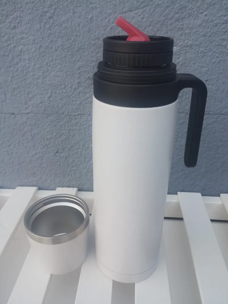 TERMO MEDIA MANIJA 1L (blanco) — Termos