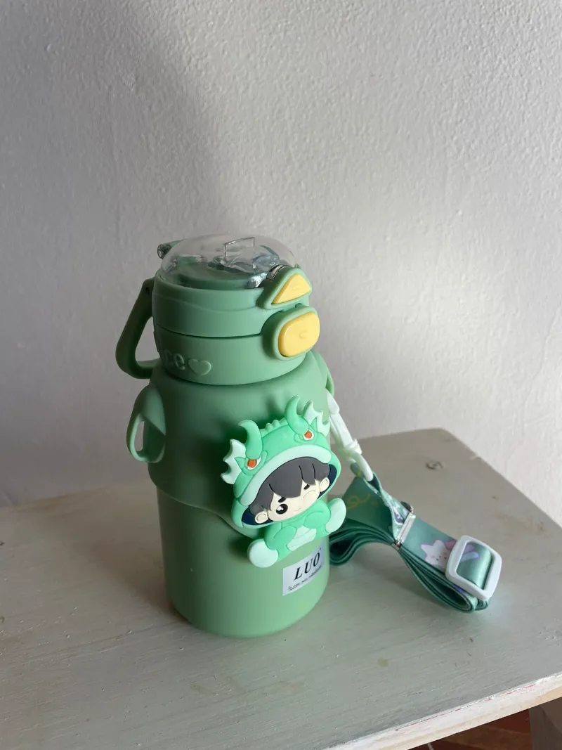 Botella termica infantil x500 ml. VERDE — Pequeños