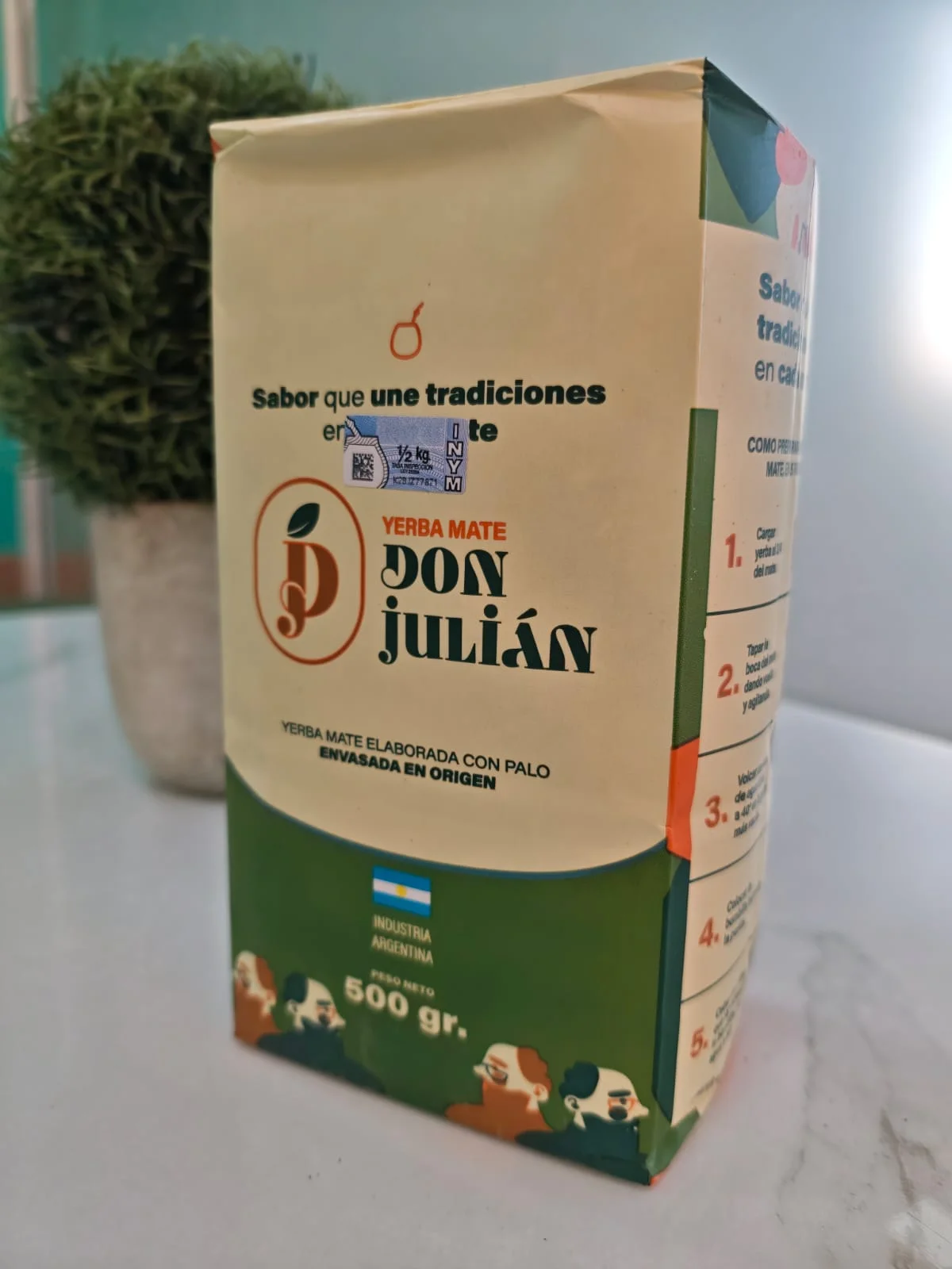 Vista 2 de Yerba Mate TRADICIONAL | Don Julian x500g